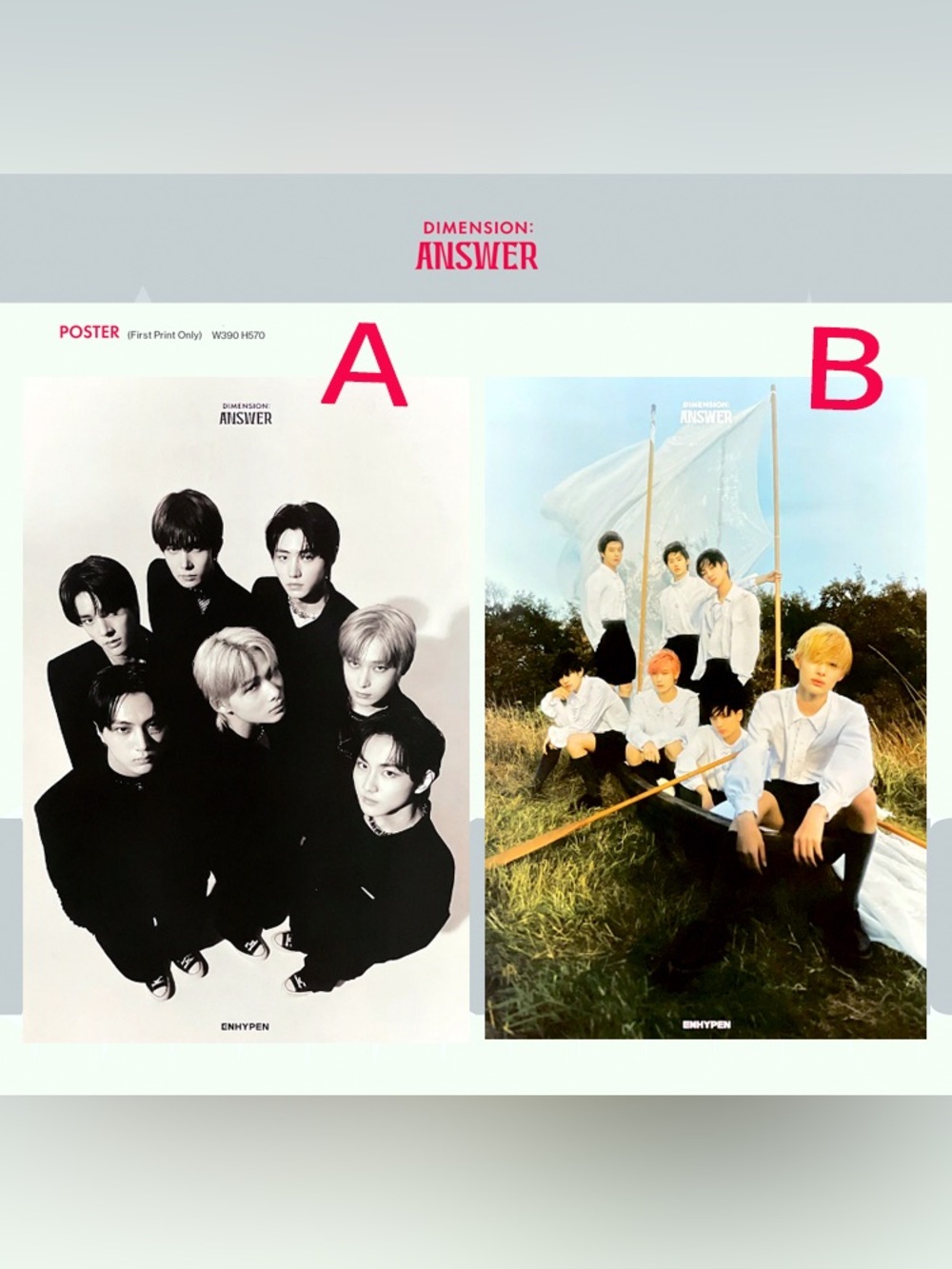 Enhypen Dimension ANSWER Posters
